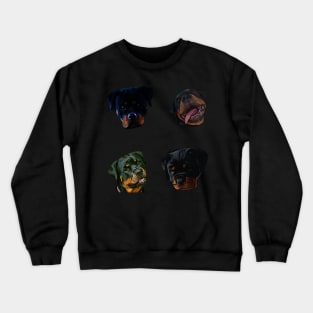 Sticker pack Rottweiler head Crewneck Sweatshirt